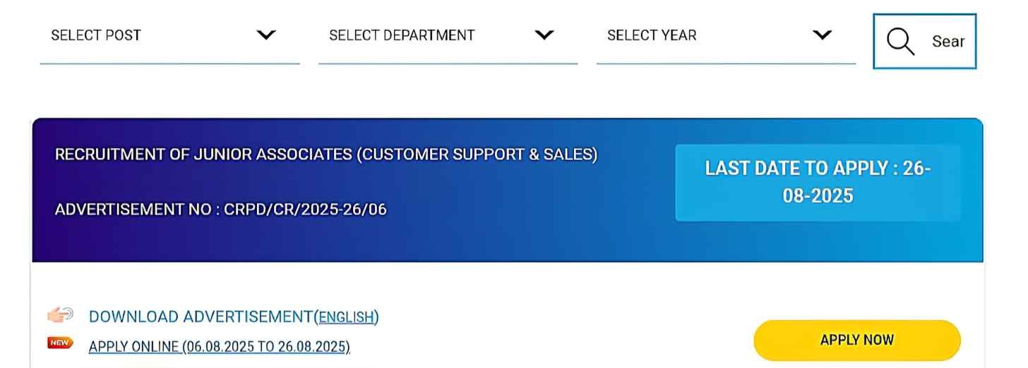How to Apply for SBI Bank Clerk Vacancy 2025
