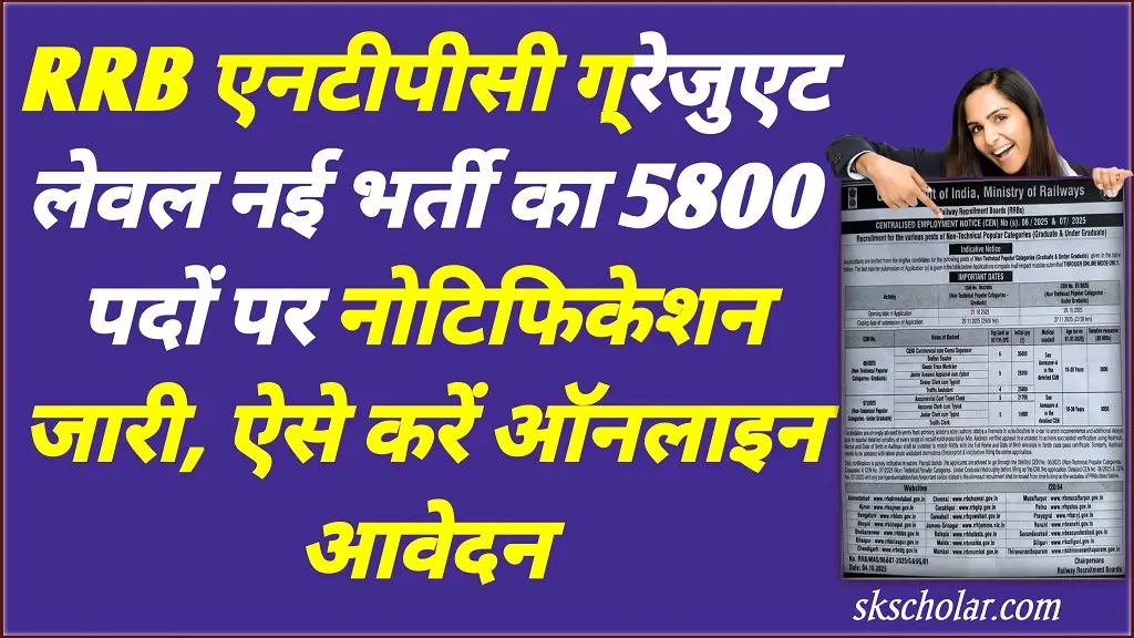Railway NTPC Graduate Level Vacancy 2025