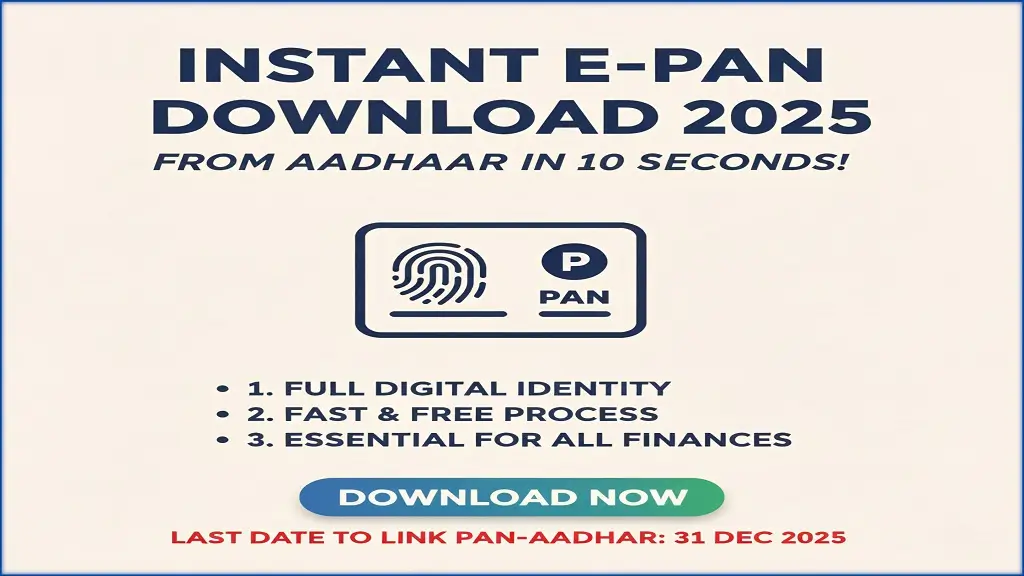 Aadhaar Se PAN Card Download