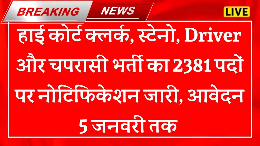 Bombay High Court Recruitment 2026