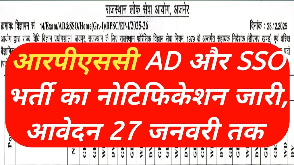 RPSC Recruitment 2026