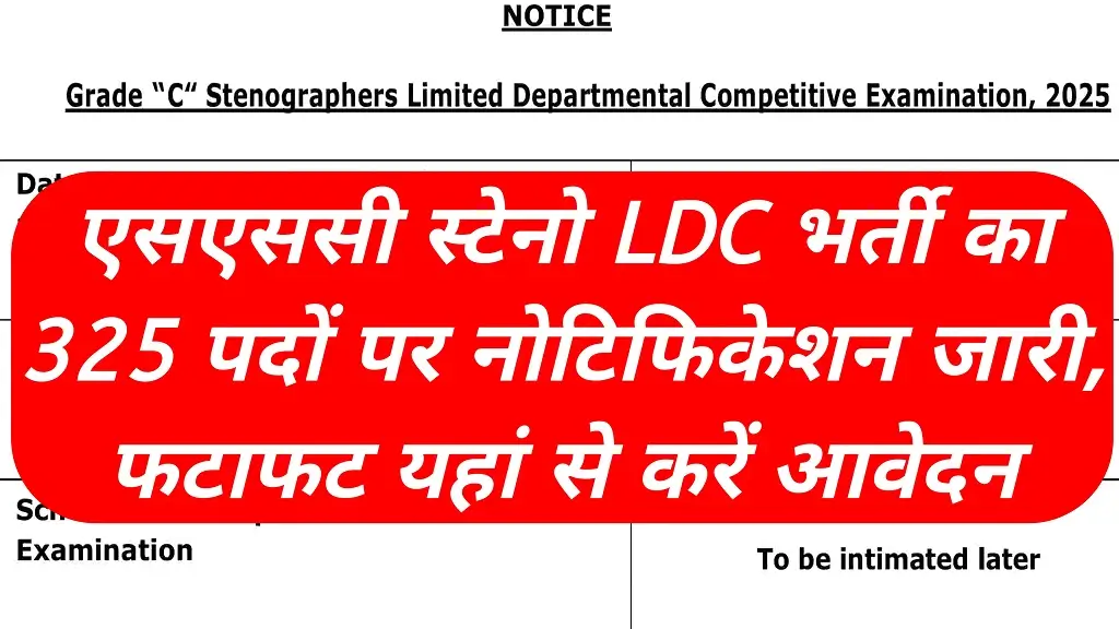 SSC Steno Recruitment 2026