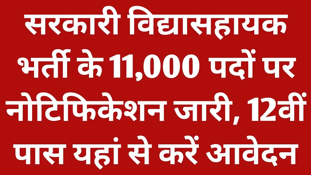 Sarkari Teacher Recruitment 2026 Notification Release